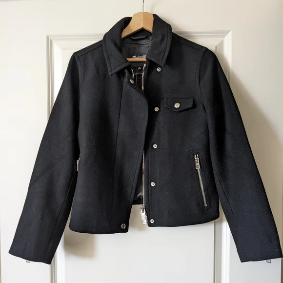 New Madewell Sherpa Collar Zip Jacket - Picture 2 of 8